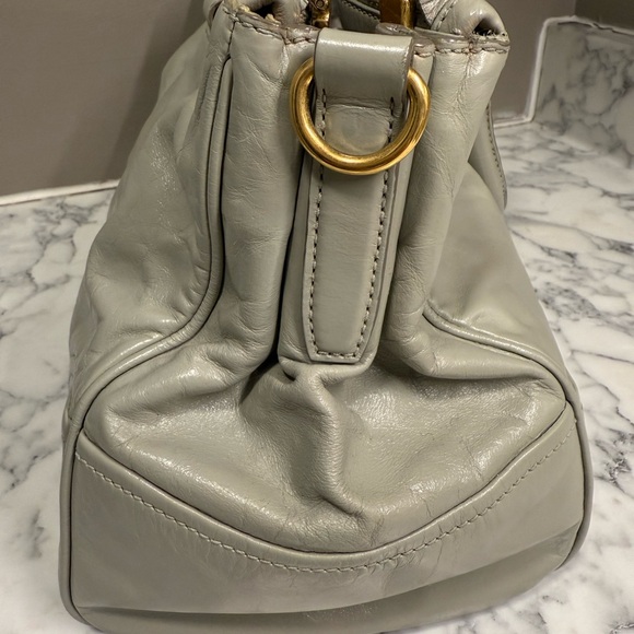 Prada Vitello Shine Double Zip 2way Tote in Grey - Picture 6 of 16